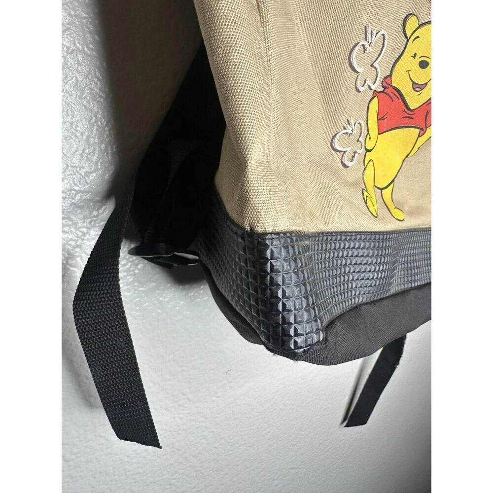 Winnie The Pooh Beige Backpack Soft Case Adjustable Straps Girls Daypack School